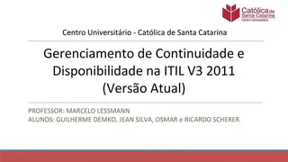 Thumbnail for Continuity and Availability Management in ITIL v3 2011 (Current Version)